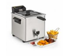 Family Fry Friggitrice 3000W Oil Drain Technology Acciaio Inox argento