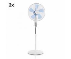 Summerjam Set 2 Ventilatori Verticali 50W 3 Velocità Bianco