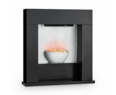 Studio-8 Camino Elettrico con Effetto Fiamma a LED2000W 40m² MDF Nero