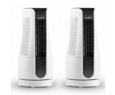 Skyscraper Office Coppia ventilatori da Tavolo 16W Touch Bianco
