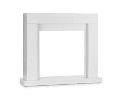 Lausanne Frame Alloggiamento Camino MDF Design Moderno bianco