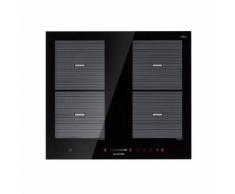 Virtuosa Flex 60 Piano Cottura a Induzione 4 Zone 7200 W Booster Ad Incasso Nero