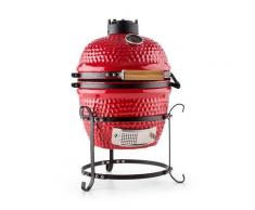 Princesize Barbecue Kamado Griglia in Ceramica 11" Smoker BBQ rosso
