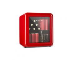 PopLife Frigorifero per Bevande 0-10 °C Design Rétro rosso