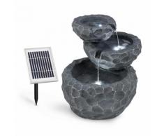 Murach Fontana con Cascata a Batteria 2 kW Pannello Solare 3 LED