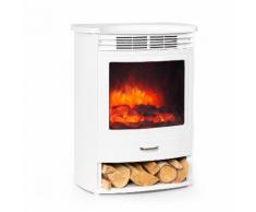 Bormio S WH Camino Elettrico 950/1900W Termostato Timer bianco