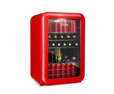 PopLife Frigorifero per Bevande 115 Litri 0-10 °C Design Rétro rosso