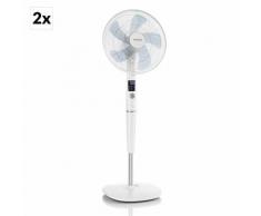 Silent Storm Set Da 2 Ventilatori A Piantana 16" (41cm) Bianco