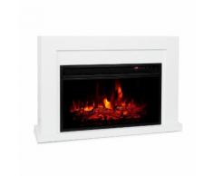 Blanca camino elettrico 1000/2000W LED 10-30 °C timer settimanale