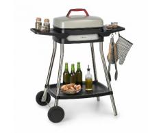 Gatsby grill elettrico 2000W superficie barbecue antiaderente beige/nero