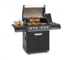 Highgrade 4 IB Barbecue a Gas 6 Bruciatori 19,8 kW 71x46cm Barbecue Acciaio Inox