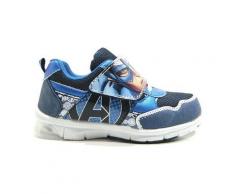Scarpe da trekking bambini Avengers 18130 Scarpe Da Ginnastica Con Velcro e Luci Blu bambino