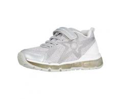 Scarpe bambini Geox J Android G. B Scarpe Sportive Argento Luci Bambina J8245BC0434 bambino