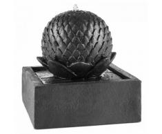 Zen Garden Fontana Decorativa Giardino Pannello Solare 2W Basalto