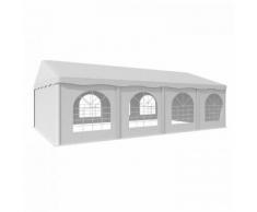 Sommerfest 5x8m 500 g/m² Tendone da Festa Gazebo da Festa PVCImpermeabile Zincato