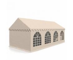 Sommerfest 4x8m 500 g/m² Tendone da Festa Gazebo da Festa PVC Impermeabile Zincato