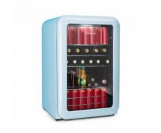 PopLife Frigorifero per Bevande 115 Litri 0-10 °C Design Rétro blu