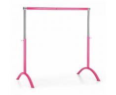 Bar Lerina Sbarra Danza Mobile 110x113cm Altezza Regolabile Acciaio rosa