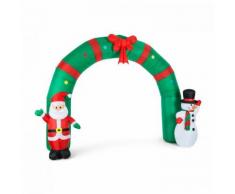 Merry Welcome Decorazione Natalizia Gonfiabile Porta 250cm Ventilatore LED