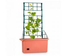 Power Planter Vaso Supporti Piante Rampicanti Pomodori75x130x35 cm 3 Piani PP mobile
