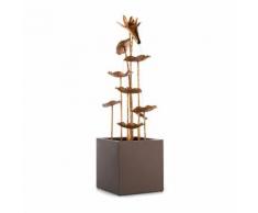 Golden Orchid Fontana da giardino pompa da 5W IPX8 effetto ottone