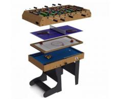 4 in 1 Tavolo da Gioco Ripiegabile 12 Giochi