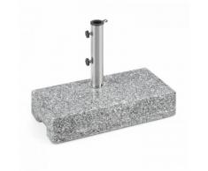 Schirmherr 25HSQ Supporto Ombrellone 25 kg Balcone grigio lucido