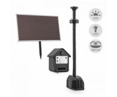 Wasserwerk 250 Pompa Acqua Solare Fontana 250 l/h LED Batteria