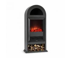 Blockhouse Camino Elettrico A Vista 2000 Watt Nero