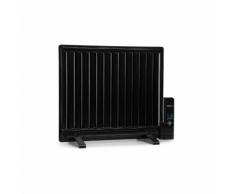 Wallander Radiatore ad Olio 600 W Termostato Riscaldatore ad Olio Ultra Piatto Nero