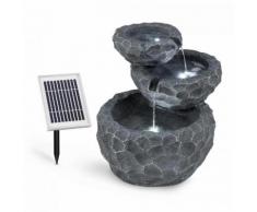 Murach Fontana con Cascata a Batteria 2 kW Pannello Solare 3 LED
