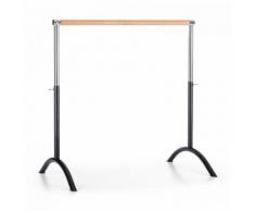 Bar Lerina Sbarra Danza Mobile 110x113cm Altezza Regolabile Acciaio nero