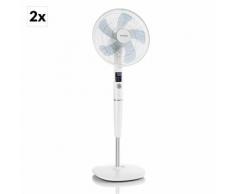 Silent Storm Set Da 2 Ventilatori A Piantana 16" (41cm) Bianco
