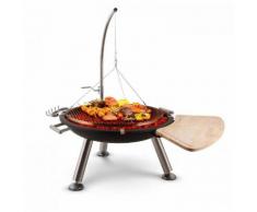 Turion Griglia Patibolo Sospesa Braciere Ø 80 Cm BBQ Legna Cavo Acciai