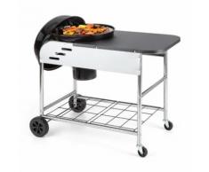 Meatpacker XXL Barbecue A Carbonella Con Affumicatore Ø 54 cm Zincato