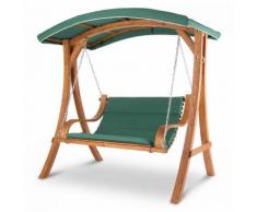 Tahiti Dondolo 110 cm 2 Posti Tenda da Sole Larice