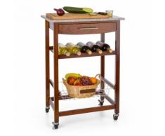 Zimmerservice Carrello da Servizio Cucina Piano in Granito marrone