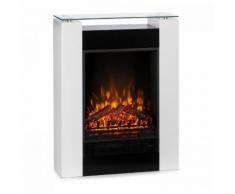 Studio 5 Camino Elettrico Termoventilatore 900/1800 W Telecomando Bianco