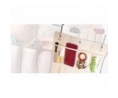 Organizzatore porta oggetti e trucco con specchio centrale 20 tasche salvaspazio