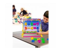 Lavagna magnetica MATH multifunzione Cancellina con numeri magnetici gessi e pennarello 369866