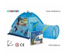 Tenda da gioco dei pirati 170x112x94 cm con tunnel pop up per bambini Linea Cigioki
