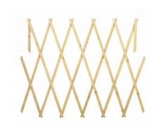 Traliccio in legno grigliato estensibile 434013 da 150x30 cm Welkhome per piante