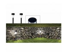 Set 2 lampade 1 led da 30 cm a energia solare segnapasso da giardino