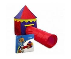 167830 Tenda da gioco Circo per bambini 260x105x125 cm con tunnel Cigioki