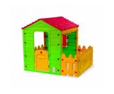 Casetta gioco 219591 MY FARM HOUSE interno esterno 127x118x146 cm con steccato
