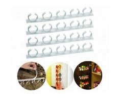 Set 4 strisce con 5 clip 4369 porta spezie adesive su tutte le superfici