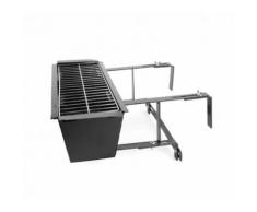Barbecue universale 10756 da balcone per ringhiere 19x58x38 cm braciere
