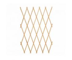 Traliccio in legno grigliato estensibile 434020 da 180x60 cm Welkhome per piante