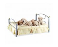 Letto cuccia per cani e gatti B236 SNOOPY in ferro battuto 91 x 70 x 14.5 cm