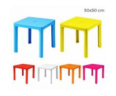 240335 Tavolo per bambini in plastica 50 x 50 cm smontabile in plastica rigida